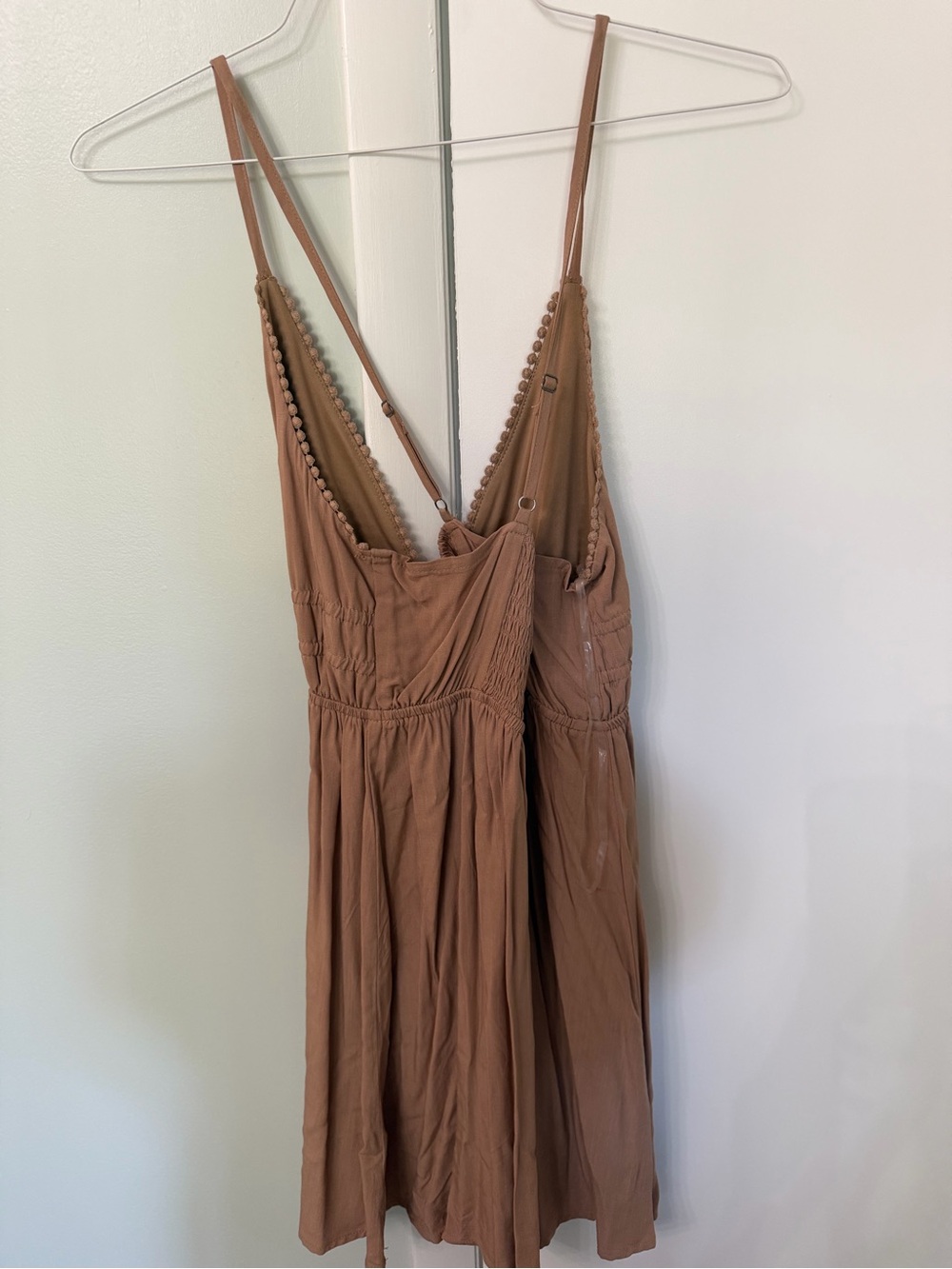 wild fable Tan V-Neck Spaghetti Strap Dress - Picture 6 of 11